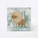 Happy Birthday Lion Greeting Card
