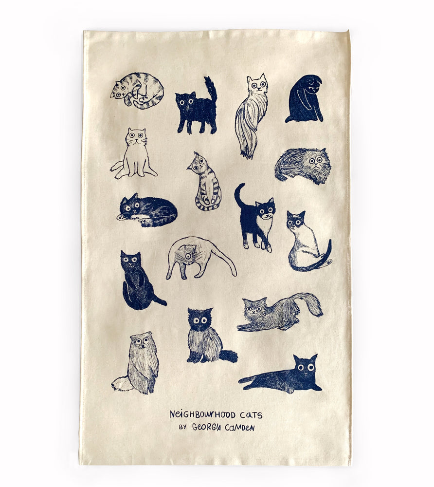 
            
                Load image into Gallery viewer, Cat Lover Tea Towel - 100% Organic Cotton
            
        