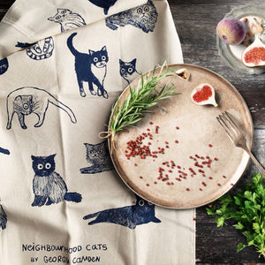 
            
                Load image into Gallery viewer, Cat Lover Tea Towel - 100% Organic Cotton
            
        
