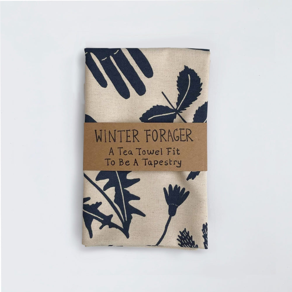 Winter Forager Tea Towel